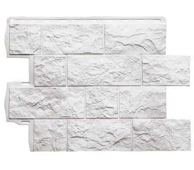 Фасадная панель Туф ЭКО Белый от производителя Альта-профиль по цене 573 р Фасадная панель Туф ЭКО Белый от производителя Альта-профиль по цене 573 р