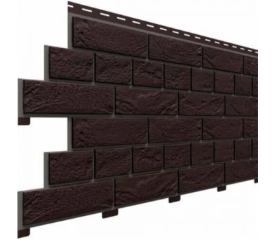 Цокольный сайдинг коллекция Кирпич Славянка - Коричневый от производителя  Доломит по цене 480 р