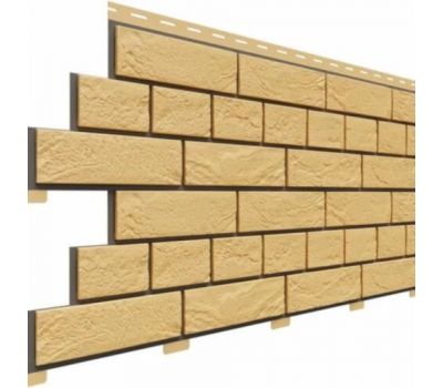 Цокольный сайдинг коллекция Кирпич Славянка - Желтый от производителя  Доломит по цене 480 р