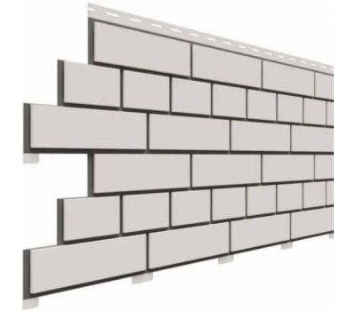 Цокольный сайдинг коллекция Кирпич - Белый от производителя  Доломит по цене 575 р