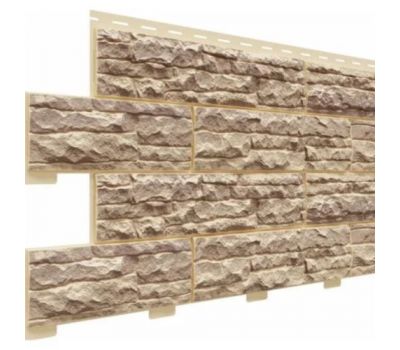 Цокольный сайдинг коллекция Скалистый риф люкс - Янтарь от производителя  Доломит по цене 548 р