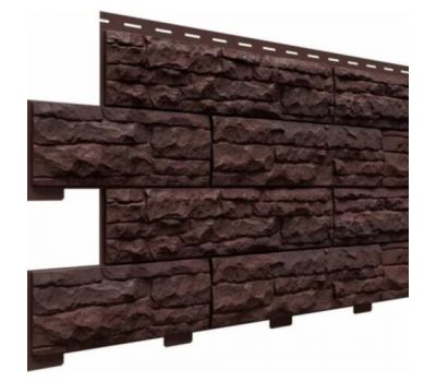 Цокольный сайдинг коллекция Скалистый риф премиум - Каштан от производителя  Доломит по цене 794 р