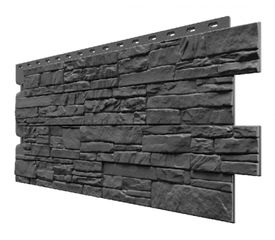 Фасадные панели (цокольный сайдинг) , Алтай Графит от производителя  Docke по цене 605 р