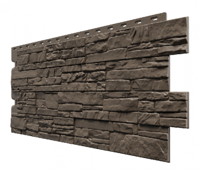 Фасадные панели (цокольный сайдинг) , Алтай Шоколад от производителя  Docke по цене 605 р
