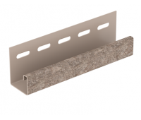 J-планка Стоун-хаус Сланец Бурый