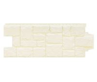 Фасадные панели Стандарт Крупный камень Молочный