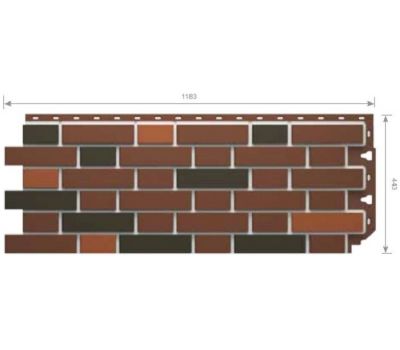 Фасадные панели Flemish (гладкий кирпич) Красный пестрый от производителя Docke по цене 701 р Фасадные панели Flemish (гладкий кирпич) Красный пестрый от производителя Docke по цене 701 р