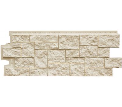 Фасадные панели Стандарт Дикий камень Молочный от производителя  Grand Line по цене 495 р