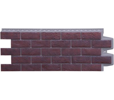 Фасадные панели Cостаренный кирпич Элит Кофе (Жжёный) тёмно-бежевый ШОВ от производителя  Grand Line по цене 720 р