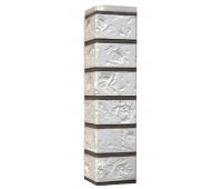 Угол наружный Цокольный сайдинг «Старый форт» Дымчато-Белый Угол наружный Цокольный сайдинг «Старый форт» Дымчато-Белый