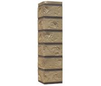 Угол наружный Цокольный сайдинг «Старый форт» Золотистый Угол наружный Цокольный сайдинг «Старый форт» Золотистый