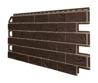 Фасадные панели (цокольный сайдинг) Оптима Кирпич Темно-Коричневый