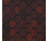 Гибкая черепица Шестигранник Красный