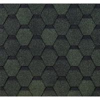 Гибкая черепица Шестигранник Зелёный Гибкая черепица Шестигранник Зелёный