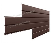 Металлический сайдинг Lбрус-15х240 (ПРМ-03-8017-0.5) Коричневый шоколад Металлический сайдинг Lбрус-15х240 (ПРМ-03-8017-0.5) Коричневый шоколад