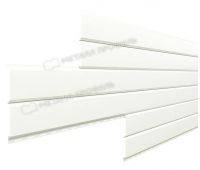 Металлический сайдинг Lбрус-15х240 (ПРМ-03-9010-0.5) Чистый белый Металлический сайдинг Lбрус-15х240 (ПРМ-03-9010-0.5) Чистый белый