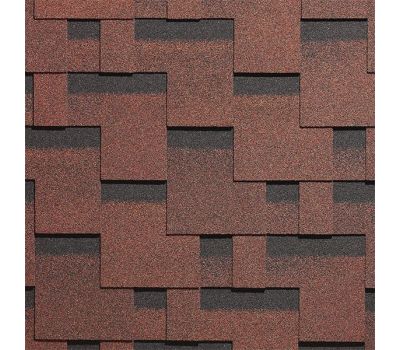 Гибкая черепица ТЕТРИС Красный от производителя  Docke по цене 612 р