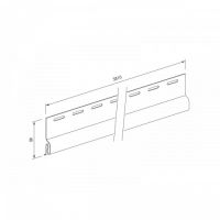 Стартовый профиль для винилового сайдинга VOX Standart Стартовый профиль для винилового сайдинга VOX Standart