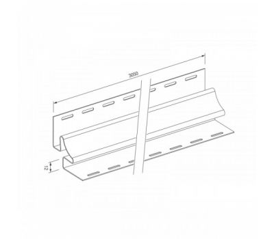 Внутренний угол для винилового сайдинга VOX Standart от производителя Vox по цене 860 р Внутренний угол для винилового сайдинга VOX Standart от производителя Vox по цене 860 р