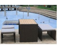 Трансформер-Диван плетеный из иск. ротанга S330A-W63 Brown Трансформер-Диван плетеный из иск. ротанга S330A-W63 Brown