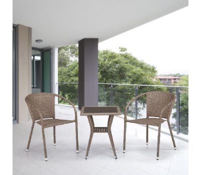 Комплект плетеной мебели из иск. ротанга T25B/Y137C-W56 Light Brown 2Pcs от производителя  Afina по цене 21 900 р