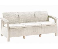 Трёхместный диван Sofa 3 Seat Белый Трёхместный диван Sofa 3 Seat Белый