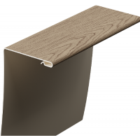 Околооконный профиль универсальный под дерево 89/254 мм Сибирский Околооконный профиль универсальный под дерево 89/254 мм Сибирский