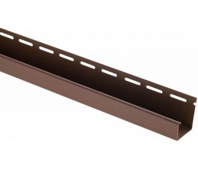 J-профиль Люкс Крашенный, T-15, ВН, Тёмный Орех от производителя  Альта-профиль по цене 409 р
