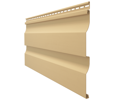 Виниловый сайдинг - серия PREMIUM D4,5D,(Корабельный брус) Карамель от производителя  Docke по цене 364 р