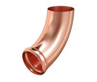 Отвод трубы декорированный Медь 125/90 Отвод трубы декорированный Медь 125/90