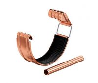 Соединитель желоба с резиновым уплотнителем Медь 125/90 Соединитель желоба с резиновым уплотнителем Медь 125/90