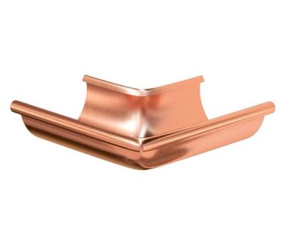 Угол желоба, наружный 90° Медь 150/100 от производителя Aquasystem по цене 8 362 р Угол желоба, наружный 90° Медь 150/100 от производителя Aquasystem по цене 8 362 р