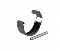 Соединитель желоба с резиновым уплотнителем RAL 7024 Тёмно-серый 150/100 Соединитель желоба с резиновым уплотнителем RAL 7024 Тёмно-серый 150/100