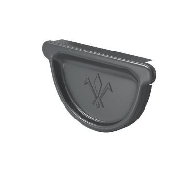 Заглушка универсальная с резиновым уплотнителем RAL 7024 Тёмно-серый 150/100 от производителя  Aquasystem по цене 711 р