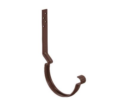 Крюк крепления желоба длинный модернизированный RAL 8017 Тёмно Коричневый 150/100 от производителя  Aquasystem по цене 599 р