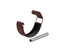 Соединитель желоба с резиновым уплотнителем RAL 8017 Коричневый 125/90 Соединитель желоба с резиновым уплотнителем RAL 8017 Коричневый 125/90