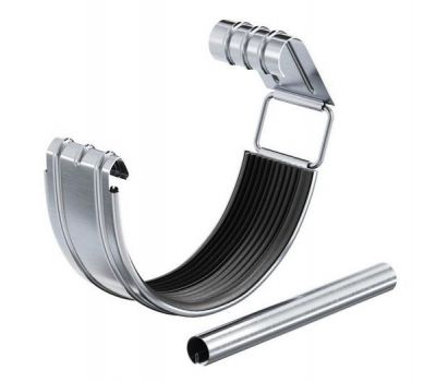 Соединитель желоба с резиновым уплотнителем Оцинкованный 125/90 от производителя  Aquasystem по цене 347 р