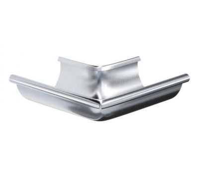 Угол желоба, наружный 90° Оцинкованный 125/90 от производителя  Aquasystem по цене 1 265 р