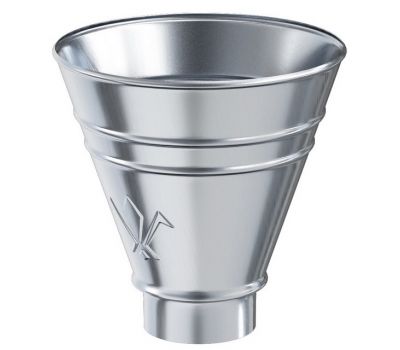 Воронка водосборная круглая Оцинкованный 125/90 от производителя Aquasystem по цене 2 425 р Воронка водосборная круглая Оцинкованный 125/90 от производителя Aquasystem по цене 2 425 р