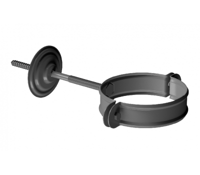 Хомут трубы D90, ГРАФИТ (RAL 7024) от производителя  Docke по цене 535 р
