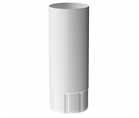 Труба водосточная D90 1 м ПЛОМБИР (RAL 9010) Труба водосточная D90 1 м ПЛОМБИР (RAL 9010)