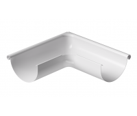 Угол внешний 90° D125 ПЛОМБИР (RAL 9010) Угол внешний 90° D125 ПЛОМБИР (RAL 9010)