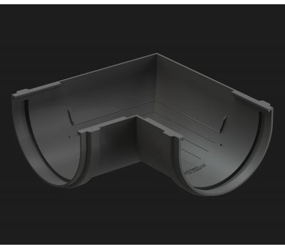 Угол желоба универсал 90˚ Premium Графит от производителя Docke по цене 352 р Угол желоба универсал 90˚ Premium Графит от производителя Docke по цене 352 р