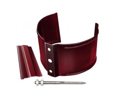 Кронштейн трубы (на кирпич) Вишневый (RAL 3005) от производителя Grand Line по цене 460 р Кронштейн трубы (на кирпич) Вишневый (RAL 3005) от производителя Grand Line по цене 460 р