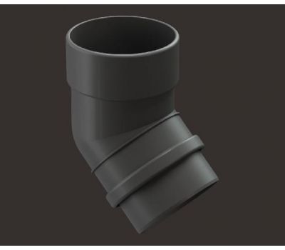 Колено 45° Lux ПВХ Графит от производителя  Docke по цене 412 р