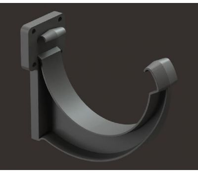 Кронштейн желоба пластик Lux ПВХ Графит от производителя  Docke по цене 133 р