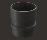Муфта соединительная Lux ПВХ Графит Муфта соединительная Lux ПВХ Графит