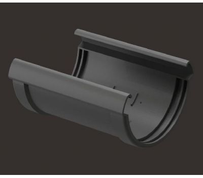 Соединитель желоба Lux ПВХ Графит от производителя Docke по цене 292 р Соединитель желоба Lux ПВХ Графит от производителя Docke по цене 292 р