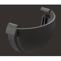 Заглушка желоба универсальная Lux ПВХ Графит Заглушка желоба универсальная Lux ПВХ Графит