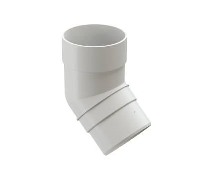 Колено 45˚ Premium ПВХ Пломбир от производителя Docke по цене 242 р Колено 45˚ Premium ПВХ Пломбир от производителя Docke по цене 242 р